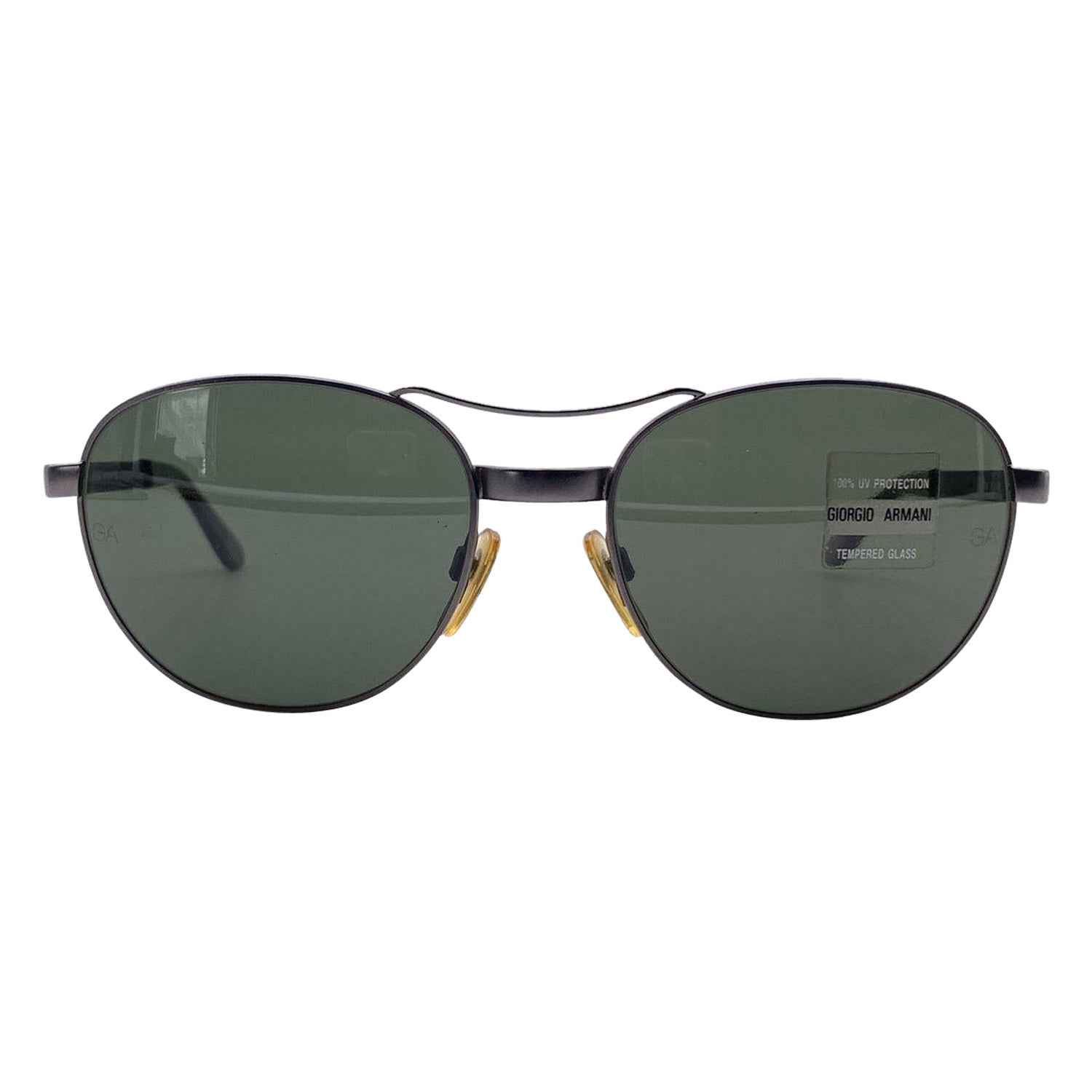 Giorgio Armani Vintage Gunmetal Sunglasses 644 905 135 mm For Sale