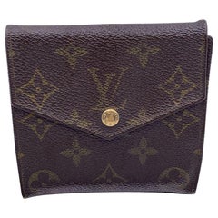Louis Vuitton Used Monogram Double Flap Wallet Compact M61652