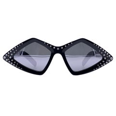 Gucci Black Acetate Rhinestones GG0496S Sunglasses 59/18 145mm