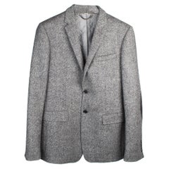 Burberry Wool Blazer Men Jacket London Herringbone Size 48R (Medium)