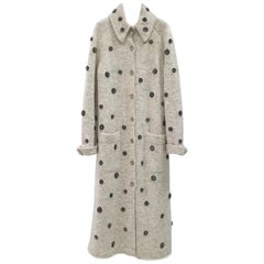 Used New Chanel  16A Cashmere CC Logo Buttons Coat 