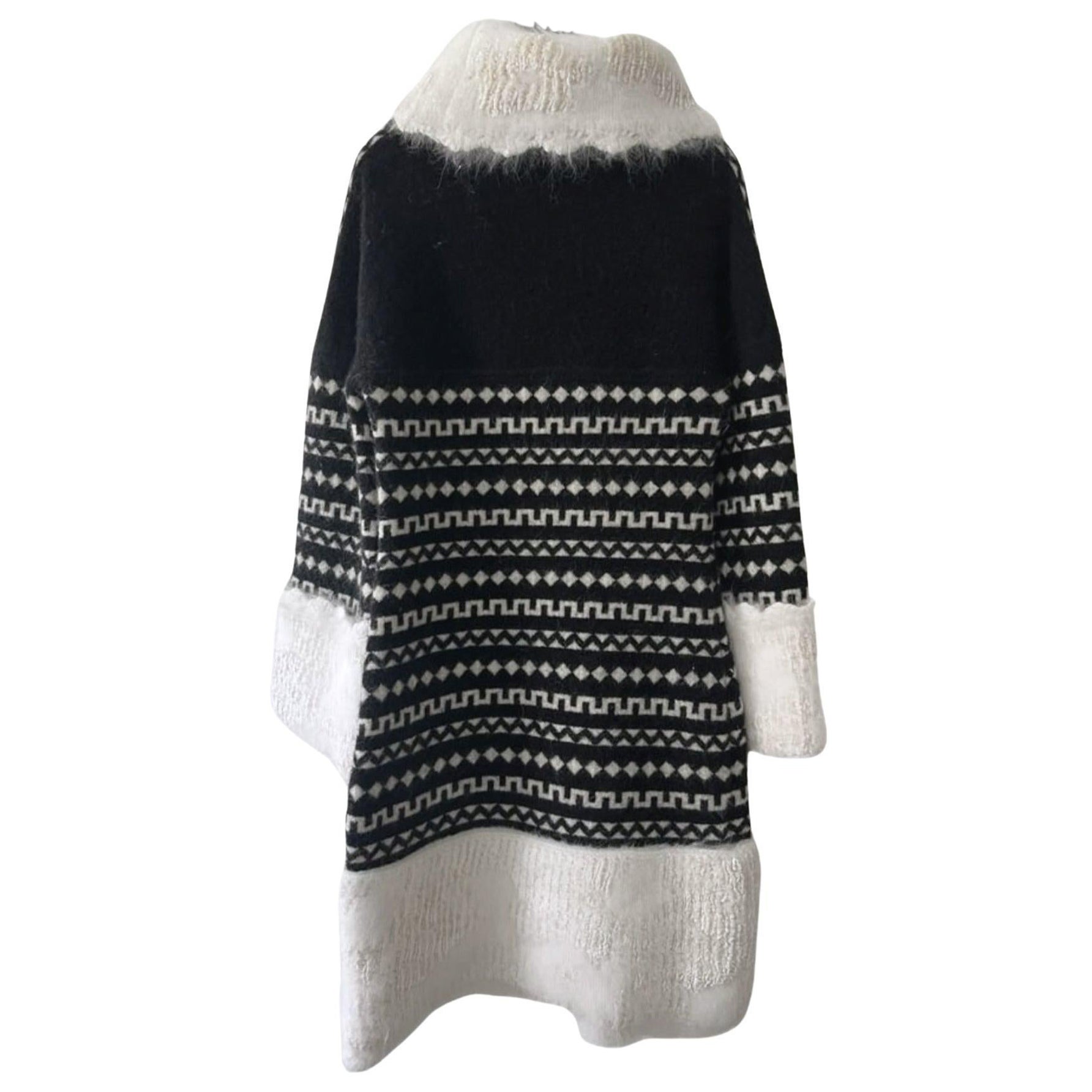 Chanel Arctic Ice Collection Fluffy Angora Dress For Sale