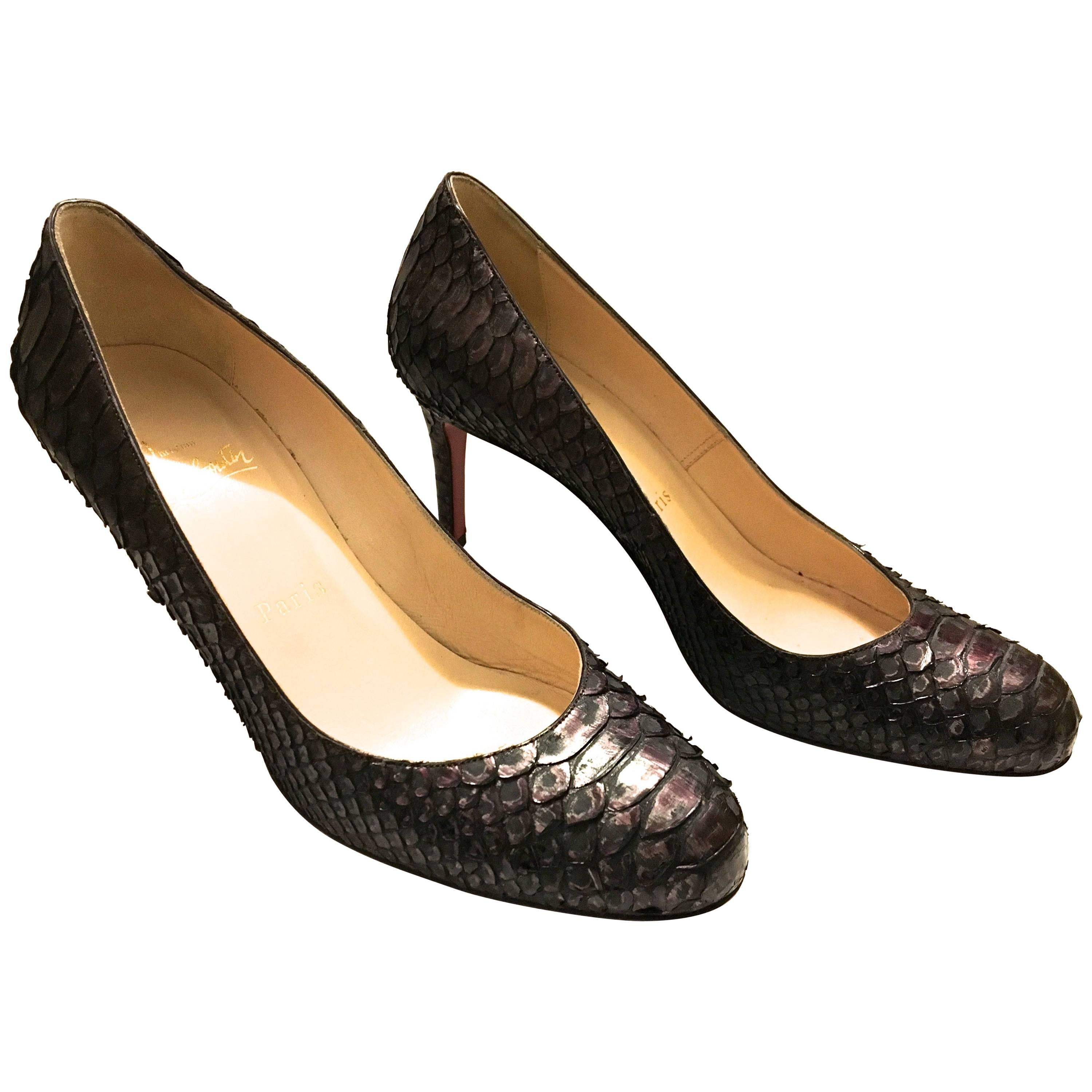 Christian Louboutin Python Heels For Sale