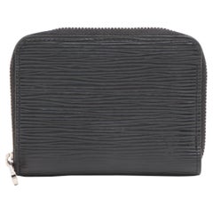 Used Louis Vuitton Epi Zippy Coin Purse Black