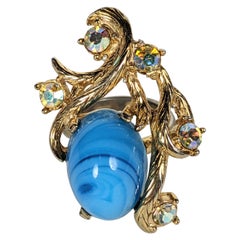 Anello da cocktail in turchese Elsa Schiaparelli