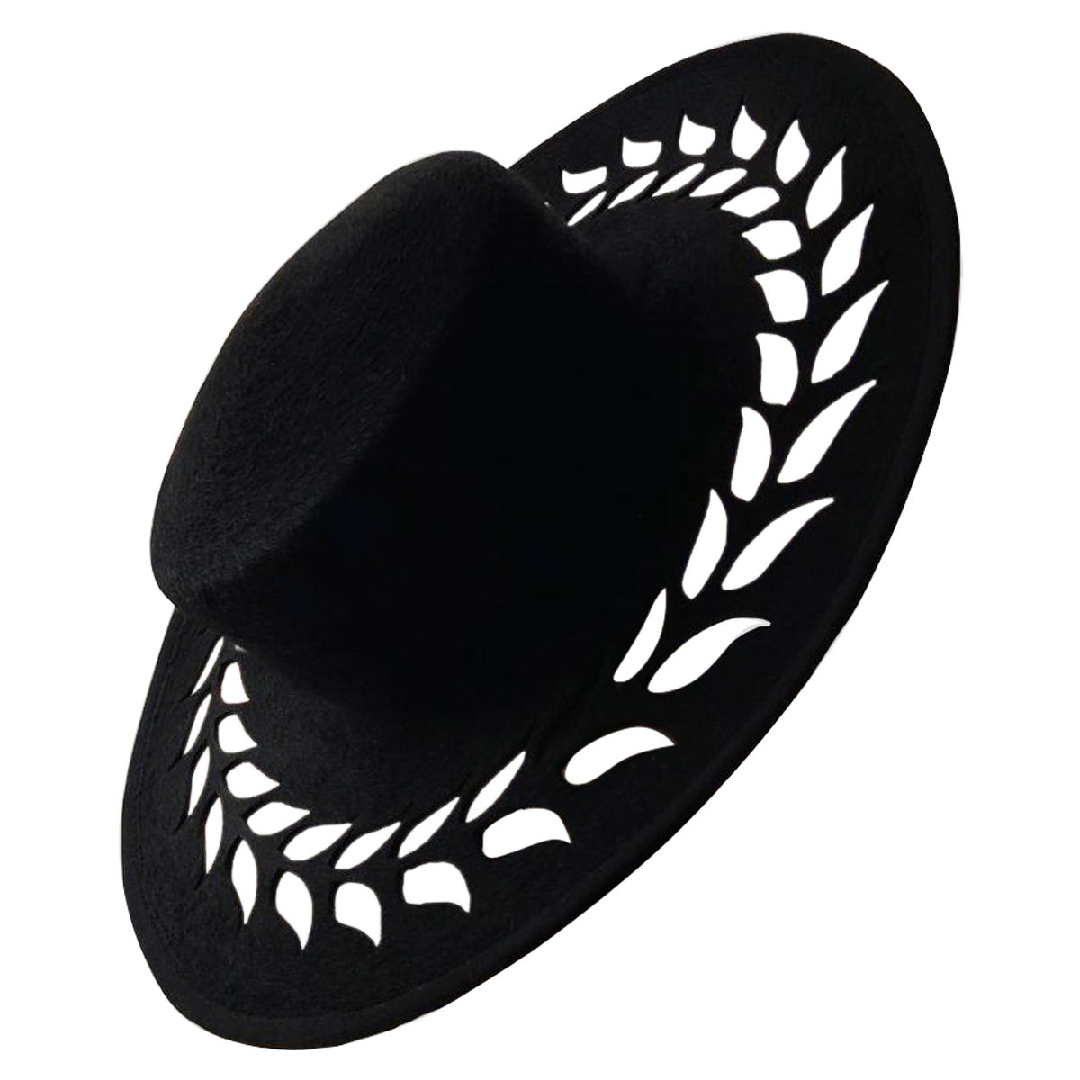 Cotton Spike Cut Stalk Minimalist Hat Contemporary Accessories Symbolic Fashion For Sale