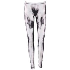 ALEXANDER MCQUEEN McQ c.2012 Black White X Ray Print Skeleton Leggings Pants 11