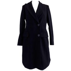 Schwarze lange Moschino-Jacke