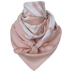 Hermes Silk Scarf Brides De Gala En Desordre Diatkine White Pink 90 cm 4