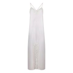 1990s Christian Dior Pink and Lace Slip Dress