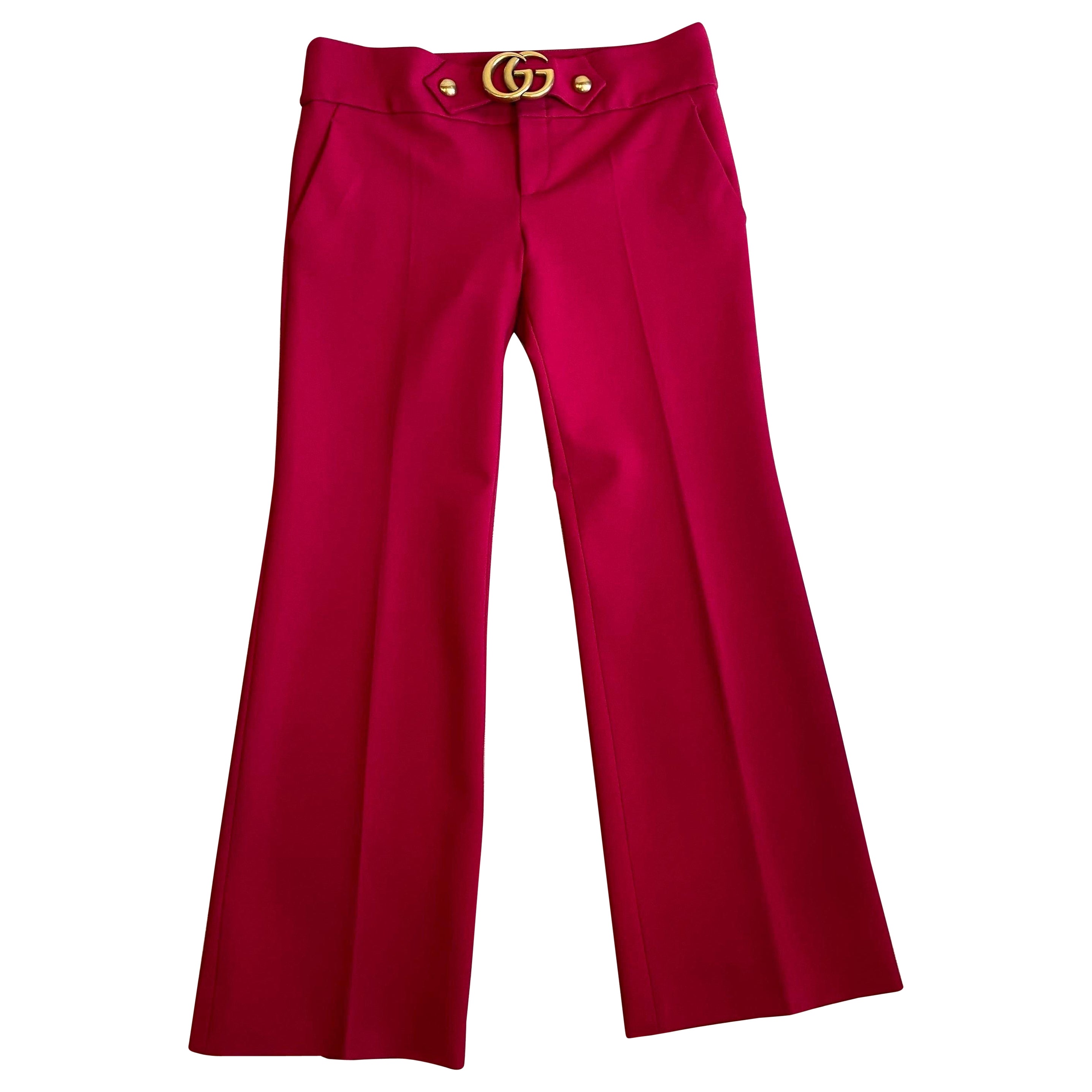 Gucci 2016 GG fuchsia Pants For Sale