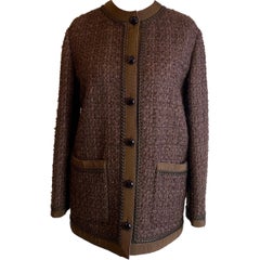 Chaqueta de lana de tweed Gucci