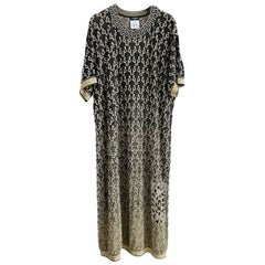 Vintage Chanel Paris / Venice Runway Belted Shimmering Dress