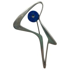 Used Margaret de Patta Silver and Lapis Brooch 1947-1950