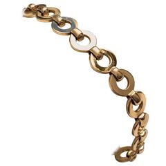 Rare Chanel 18k Gold CC Chain Bracelet 
