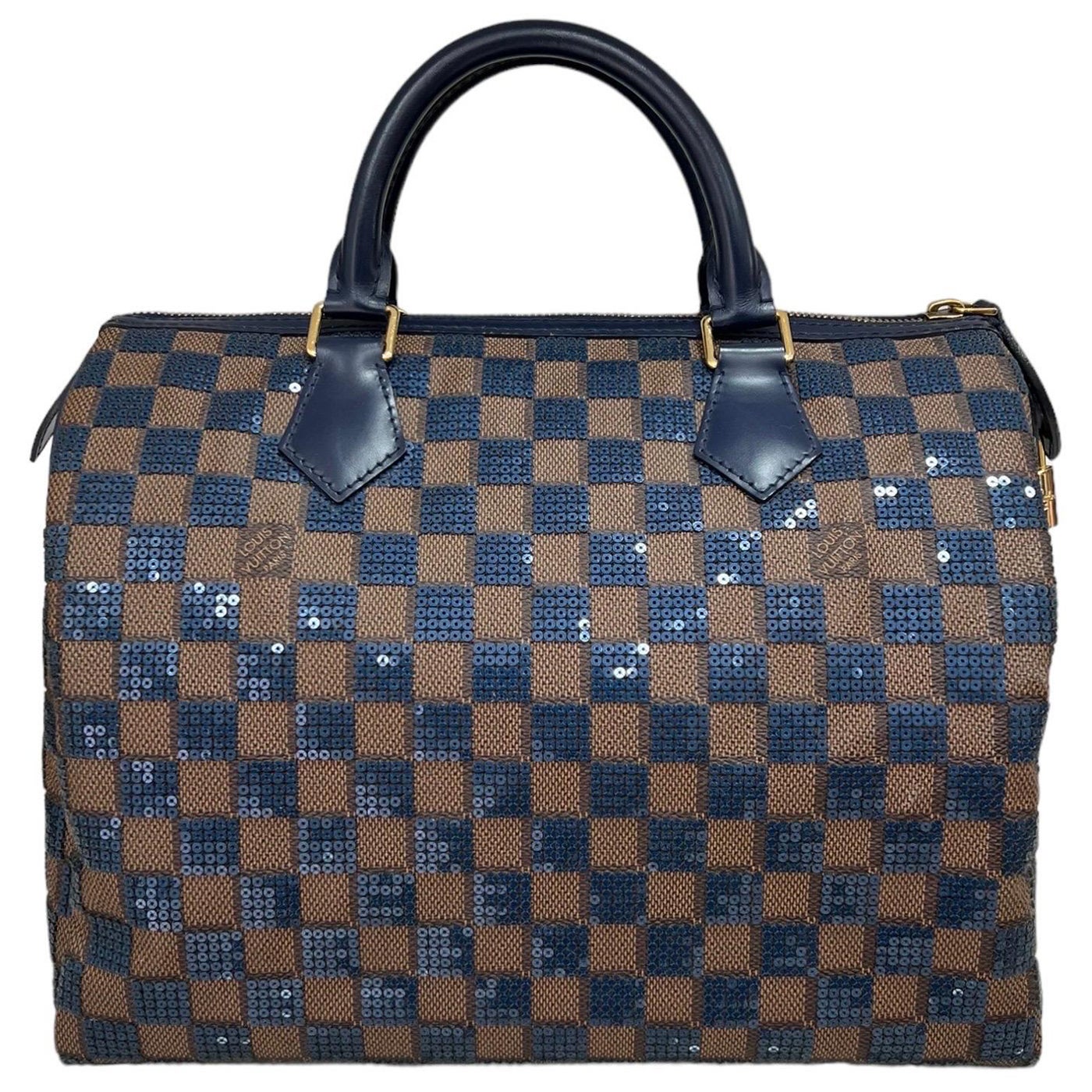 Louis Vuitton Speedy 30 Damier Paillettes Marine im Angebot