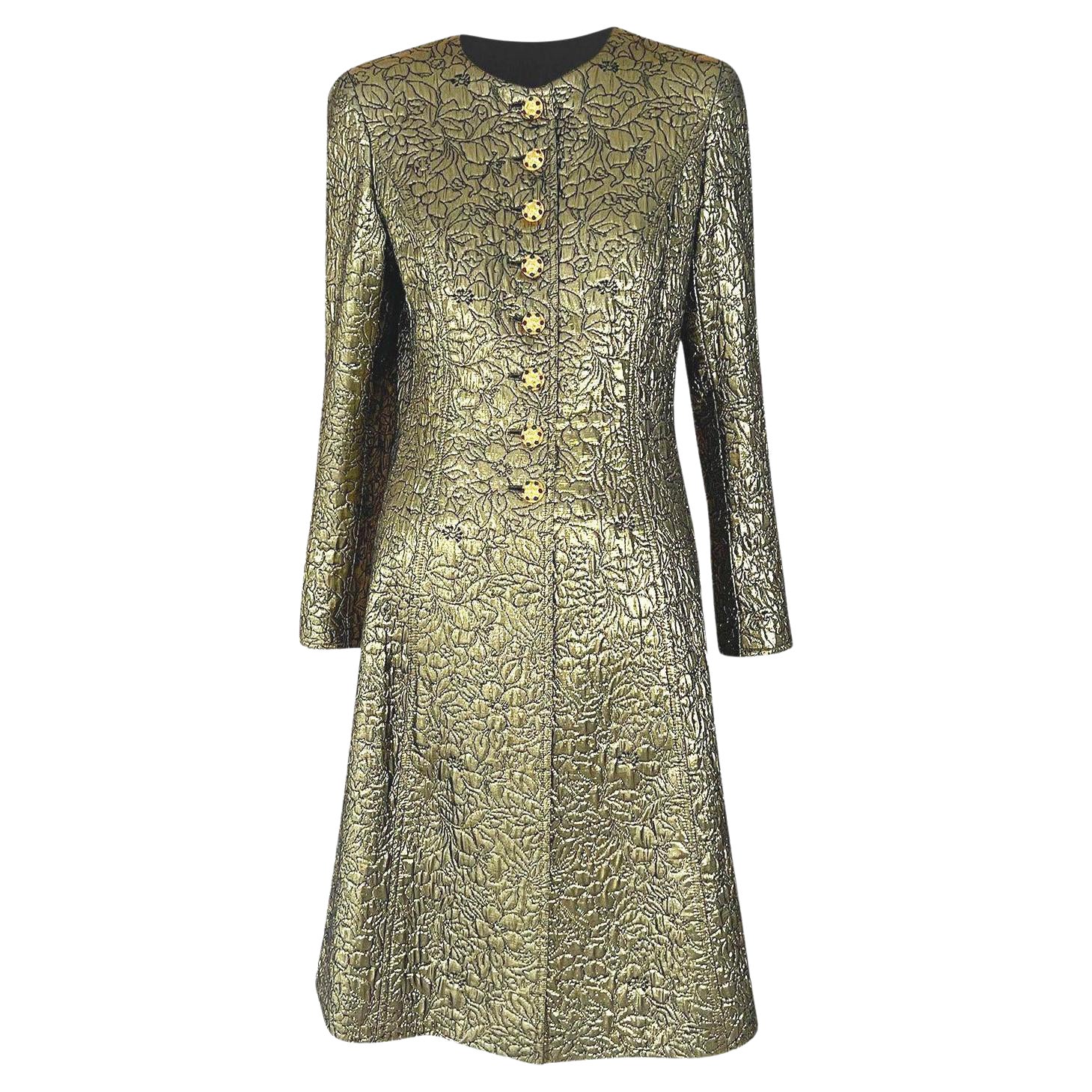 Chanel Rare Collectible CC Jewel Buttons Brocade Jacket  For Sale