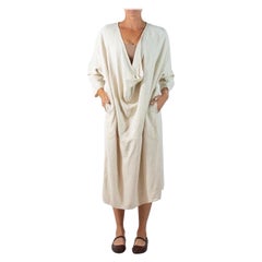 Morphew Collection Silk Unisex Cowl Draped Tunic With Pockets