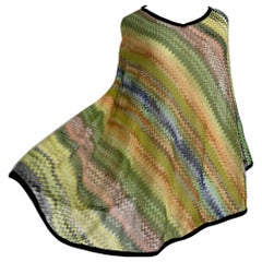 Missoni Spring/Summer Rayon & Cotton Knit Cover-Up in Classic Missoni Zig-Zag