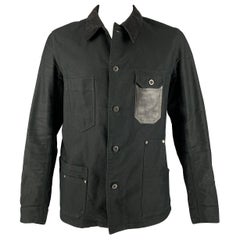 JUNYA WATANABE Size L Black Mixed Fabrics Cotton Worker Jacket