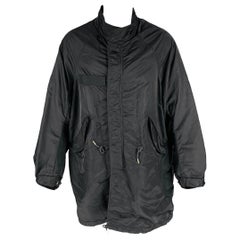 VISVIM -Six Five Fishtail Parka- Size S Black Nylon Parka Coat