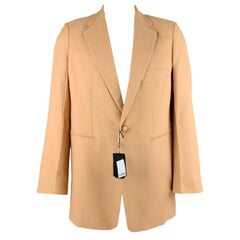 JOSEPH Size 42 -Hopsack Chine Darius- Beige Linen Blend Single Button Sport Coat