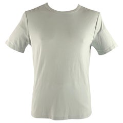 THEORY Size L Blue Modal Blend Short Sleeve T-shirt