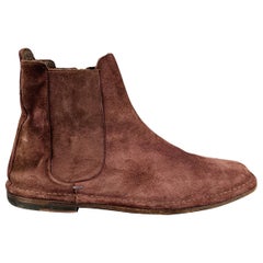 PAUL SMITH Taille 9 Bottes en daim violet