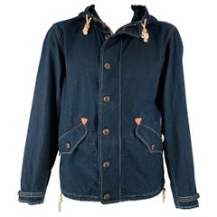 RRL by RALPH LAUREN Taille L Veste à capuche en coton indigo