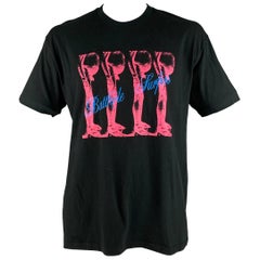 SUPREME SS21 Size L Black Rock Concert Cotton Crew-Neck T-shirt