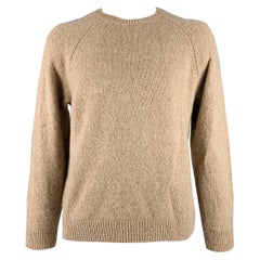 VINCE Size XL Beige Camel Knit Cashmere Crew Neck Sweater