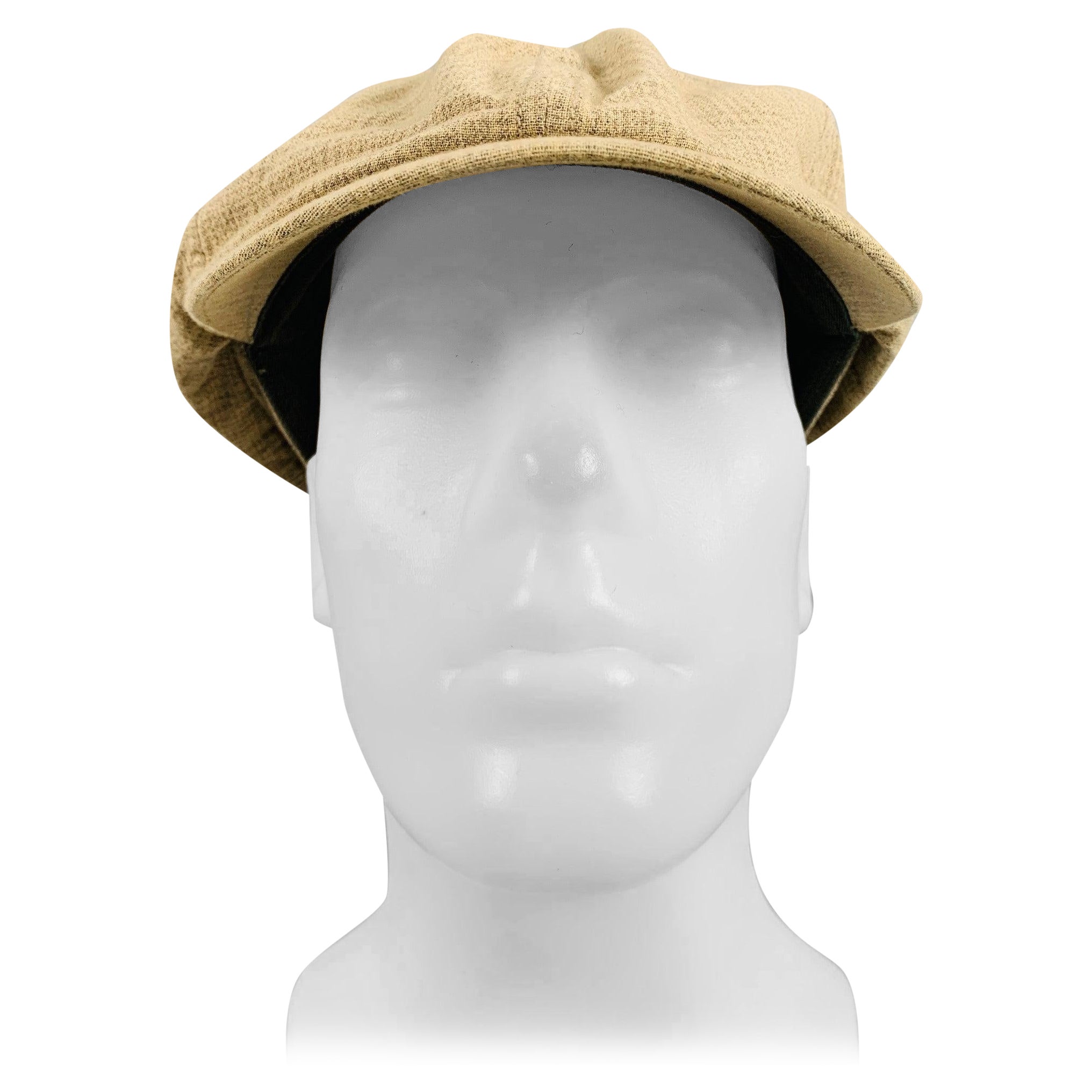RRL by RALPH LAUREN Size L Beige Grey Plaid Hats For Sale