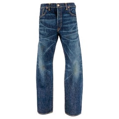 RRL par RALPH LAUREN - Jean en jean Selvedge à points contrastés indigo, taille 38