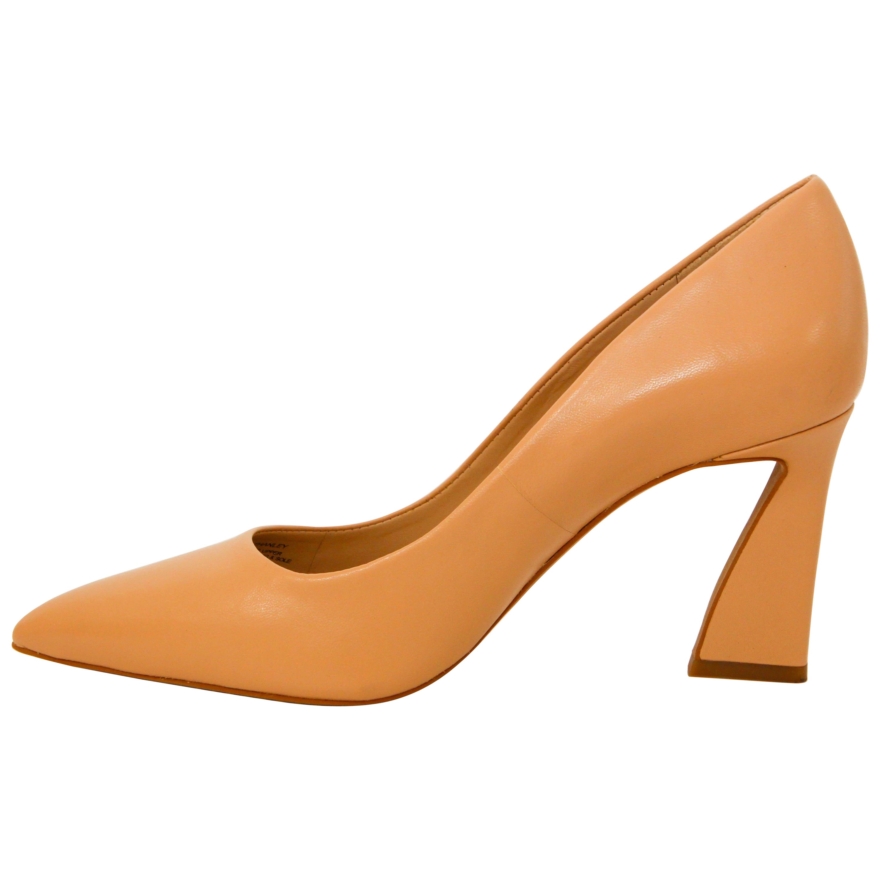 Vince Camuto Tan Leather Heel Pointed Toe Pump size 8.5  For Sale