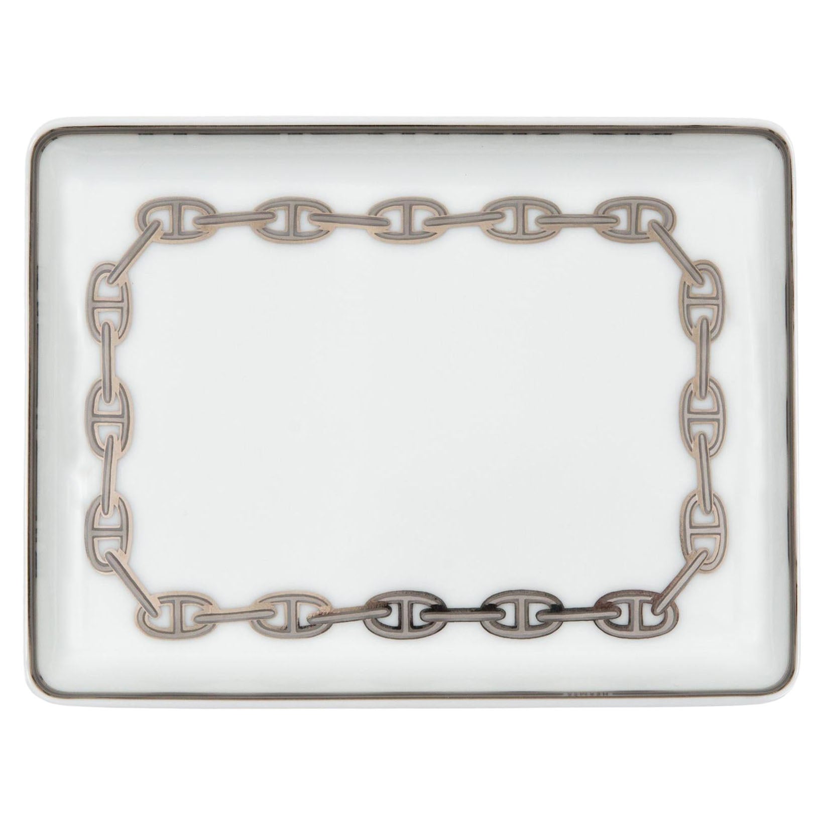 Organizador cenicero de porcelana Hermes Chaine D Ancre en venta