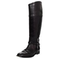 Ralph Lauren Black Leather Riding Boots Sz 6.5