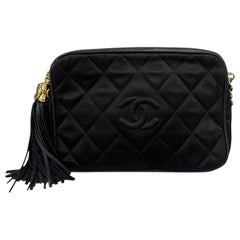 Chanel Camera Bag Vintage Raso Nera