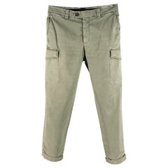 BRUNELLO CUCINELLI Size 30 Khaki Cotton Elastane Cargo Casual Pants