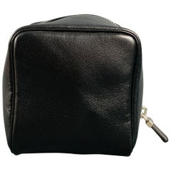 Used BALLY Black Leather Toiletry Handbag
