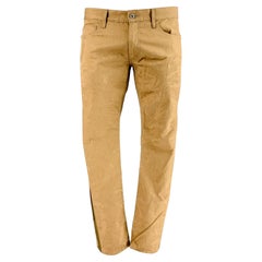 JUNYA WATANABE Taille L Casual Pantalon en coton damas beige