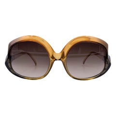 Christian Dior Used Orange Oversize 2143 Sunglasses 55/15