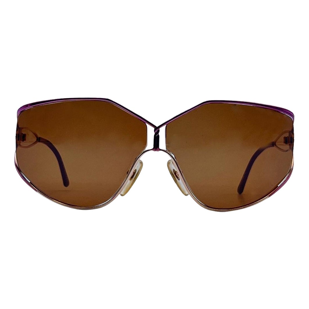 Christian Dior Vintage Purple Oversize Sunglasses 2345 64/08 115mm For Sale