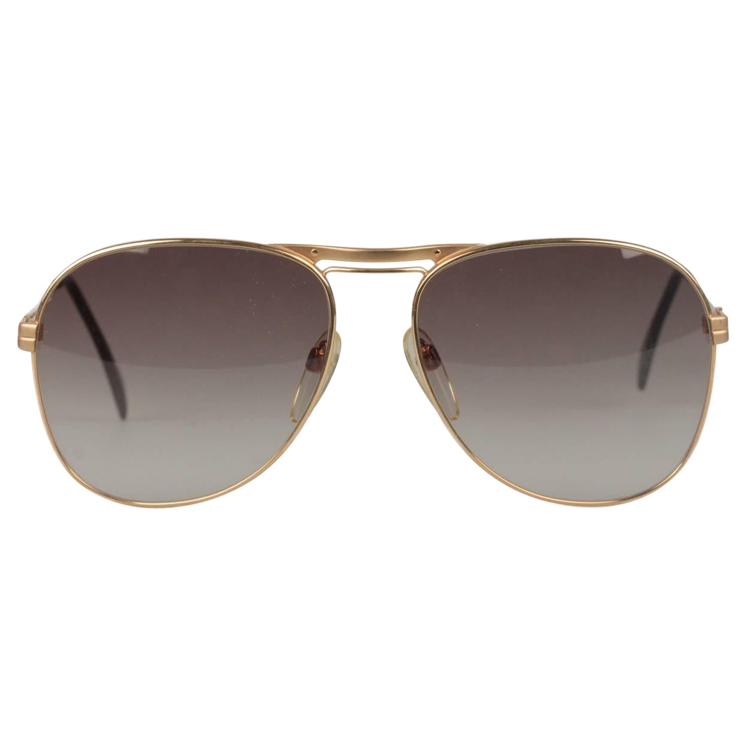 Silhouette Vintage Aviator Gold Metal Sunglasses M7019 58/16 135 mm For Sale
