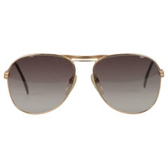 Silhouette Retro Aviator Gold Metal Sunglasses M7019 58/16 135 mm