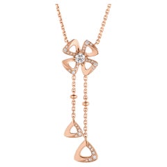 Bvlgari Fiorever Collier en or rose 18 carats avec diamants