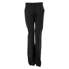 Used Victoria Beckham Black Flared Leg Trousers Size S