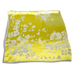 Used Givenchy Yellow Floral Print Scarf