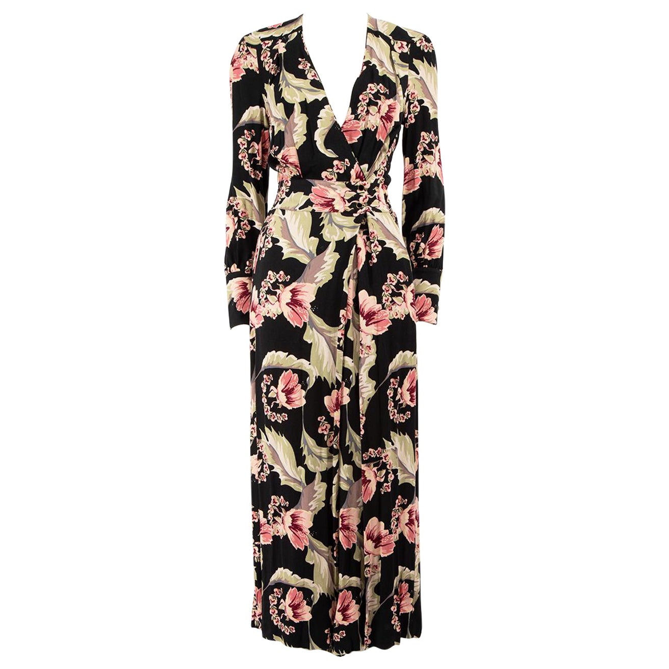 Temperley London Somerset by Alice Temperley Floral V-Neck Jumpsuit Size XS For Sale
