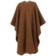 1980's Salvatore Ferragamo Brown Cape 3