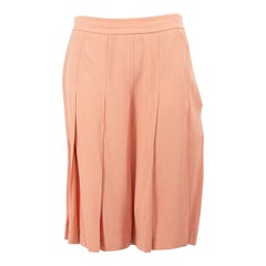 Used Marni Pink Pleated Knee Length Skirt Size XS